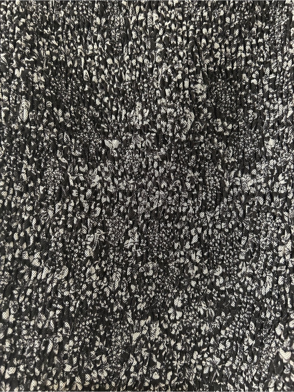 Anthropologie Aurelia Smocked Black White Puff Sleeve - Picture 6 of 7